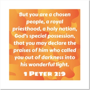 Bible Verse 1 Peter 2:9 Posters and Art